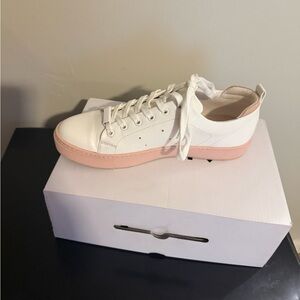 Aldo White and Pink Women's Sneakers